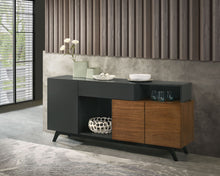 Load image into Gallery viewer, Destin- Ceramic Server - Walnut / Black