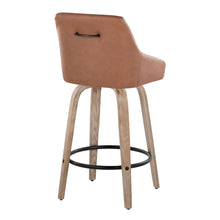 Load image into Gallery viewer, Hannah - Transitional Fixed Height Counter Stool With Swivel With Round Footrest (Set of 2)