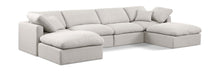 Load image into Gallery viewer, Indulge - Linen 6 Piece Modular Double Chaise Sectional