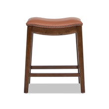 Load image into Gallery viewer, Barlow - Backless Saddle Counter Stool - Brown