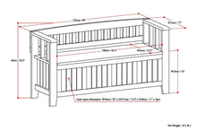 Load image into Gallery viewer, Acadian - Entryway Storage Bench, Handcrafted