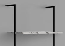 Load image into Gallery viewer, Bookshelf, Bookcase, Etagere, Ladder, 5 Tier, For Office, Marble Look Contemporary & Modern