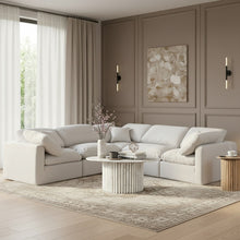 Load image into Gallery viewer, Indulge - Linen 5 Piece Modular Corner Sectional - White
