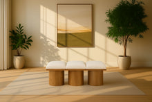 Load image into Gallery viewer, Pavilion - 3 Piece Modular Bench With Brown Base