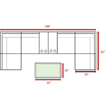 Load image into Gallery viewer, Comfortable Modern Patio Rattan Sectional Set With Cushions