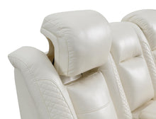 Load image into Gallery viewer, U94 - LED Power Reclining With Power Headrest, And Drop Down Table Sofa - White