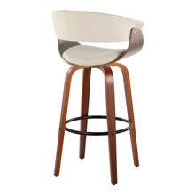 Load image into Gallery viewer, Vintage Mod - Mid Century Modern Fixed Height Barstool With Swivel & Round Footrest (Set of 2)