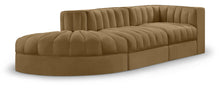 Load image into Gallery viewer, Rummi - Velvet Performance Fabric Upholstered 3 Piece Modular Sectional