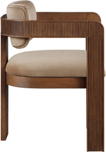 Load image into Gallery viewer, Sacha - Velvet Dining Chair With Brown Base (Set of 2)