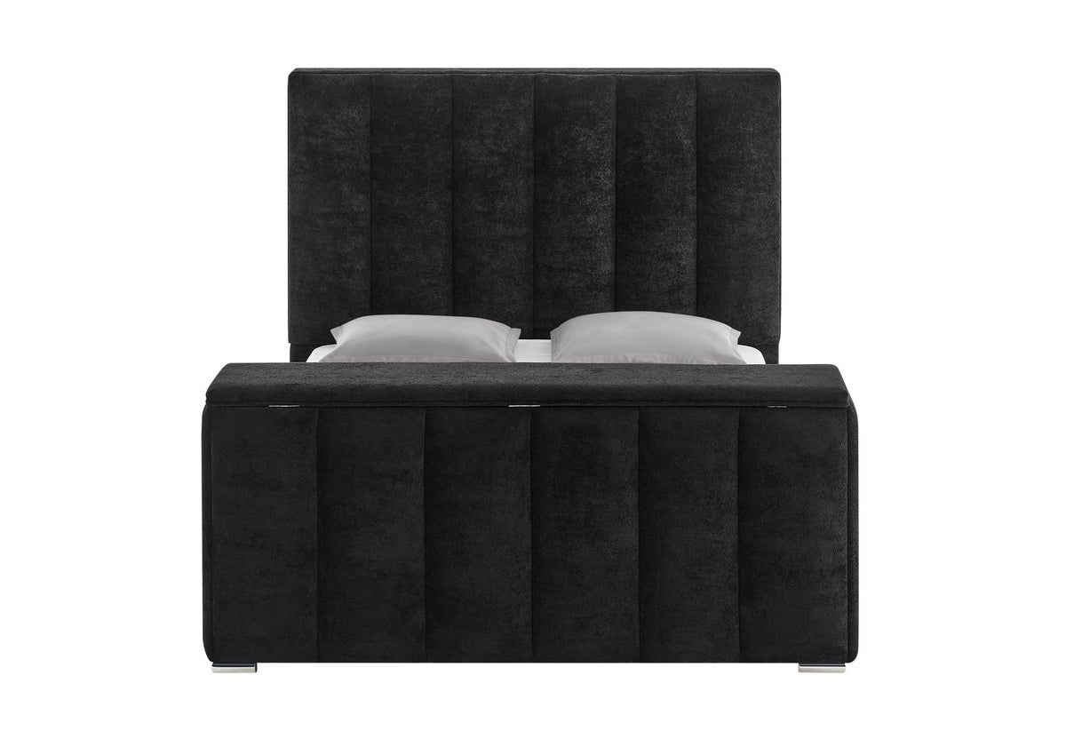 Serenity - King Bed Headboard With Global Surround Speaker System - Onyx