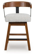 Load image into Gallery viewer, Ralene - Upholstered Swivel Barstool (Set of 2) - Medium Brown