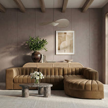 Load image into Gallery viewer, Rummi - Velvet Performance Fabric Upholstered 5 Piece Modular Sectional
