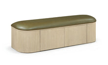 Load image into Gallery viewer, Velden - Upholstered Storage Bench With Stained Natural Base