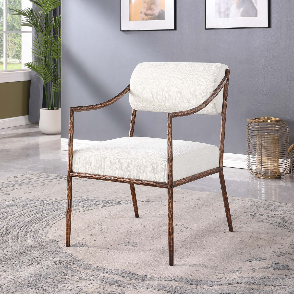 Bastille - Upholstered Dining Arm Chair (Set of 2) - Bronze Frame