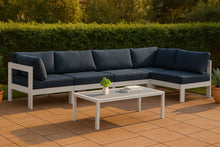 Load image into Gallery viewer, Nizuc - Outdoor Patio 5 Piece Modular Sectional With White Frame