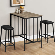 Load image into Gallery viewer, 3 Pieces Dining Set, Counter Height, Rectangular, Small, Contemporary & Modern