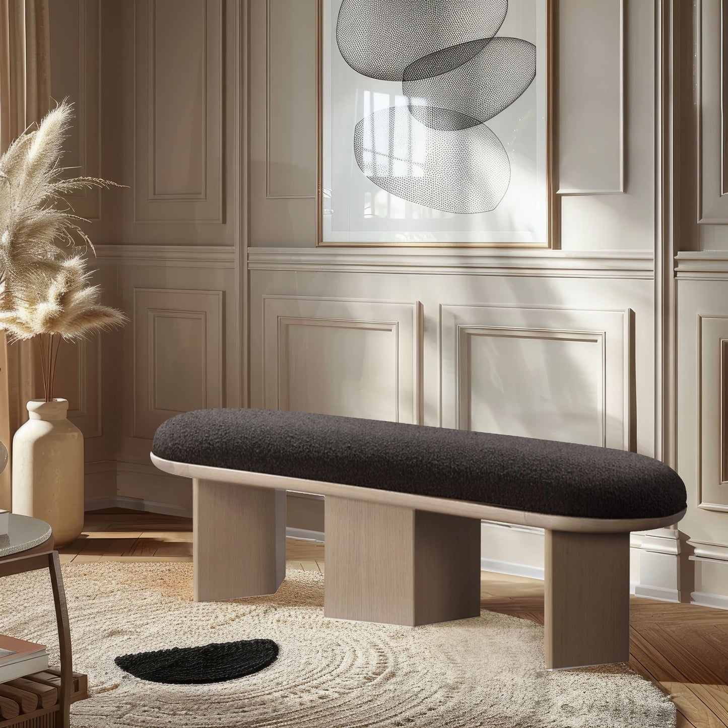 Wilshire - Bench With Natural Base