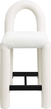 Load image into Gallery viewer, Amari - Vegan Leather and Boucle Fabric Stool