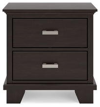 Load image into Gallery viewer, Covetown - Two Drawer Night Stand - Dark Brown