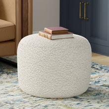 Load image into Gallery viewer, Chantal - Round Pouf - White