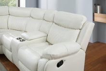 Load image into Gallery viewer, U64 - Motion 3 Piece Sectional With Bluetooth Speaker - White - Blue