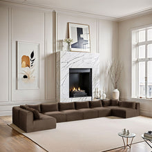 Load image into Gallery viewer, Shaggy - 8 Piece Modular U-Shaped Armless Sectional