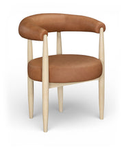 Load image into Gallery viewer, Sable - Vegan Leather Upholstered Dining Chair (Set of 2) - Painted Natural Base