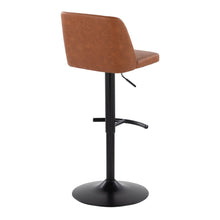 Load image into Gallery viewer, Toriano - Contemporary Adjustable Bar Stool With Rounded T Footrest (Set of 2)