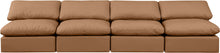 Load image into Gallery viewer, Indulge - Faux Leather 4 Seat Modular Armless Sofa