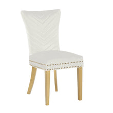 Load image into Gallery viewer, Galaxy Home Eva Gold Legs Dining Chair (Set of 2) in Beige
