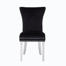 Load image into Gallery viewer, Galaxy Home Eva Stainless Steel Dining Chair (Set of 2) in Black image