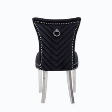 Load image into Gallery viewer, Galaxy Home Eva Stainless Steel Dining Chair (Set of 2) in Black