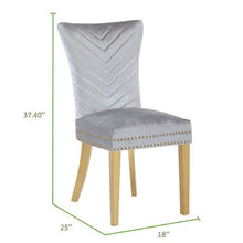 Load image into Gallery viewer, Galaxy Home Eva Gold Legs Dining Chair (Set of 2) in Silver