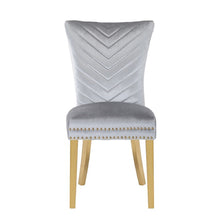 Load image into Gallery viewer, Galaxy Home Eva Gold Legs Dining Chair (Set of 2) in Silver
