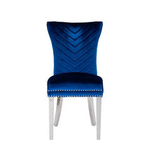 Load image into Gallery viewer, Galaxy Home Eva Stainless Steel Dining Chair (Set of 2) in Blue image