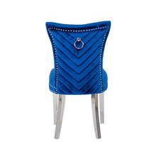 Load image into Gallery viewer, Galaxy Home Eva Stainless Steel Dining Chair (Set of 2) in Blue