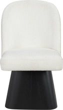 Load image into Gallery viewer, Marlowe - Linen Textured Fabric Upholstered Swivel Dining Side Chair - Stained Black