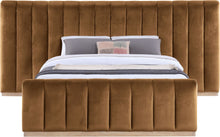 Load image into Gallery viewer, Amara - Velvet Upholstered Bed