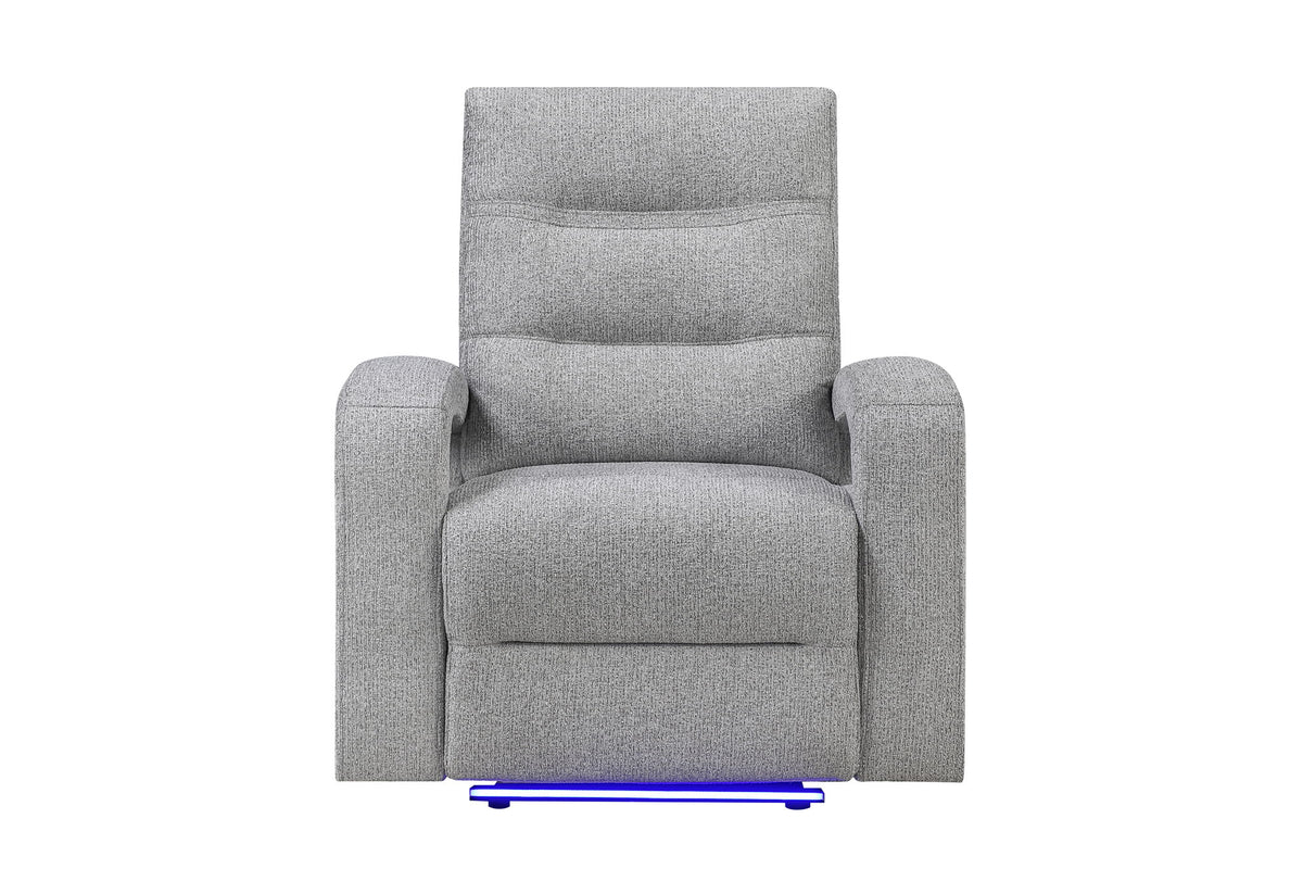 U6611 - 15 Power Reclining Sofa / Power Console Reclining Loveseat - Dark Gray