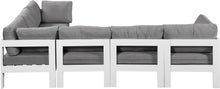 Load image into Gallery viewer, Nizuc - Outdoor Patio 6 Piece Modular Sectional With White Frame