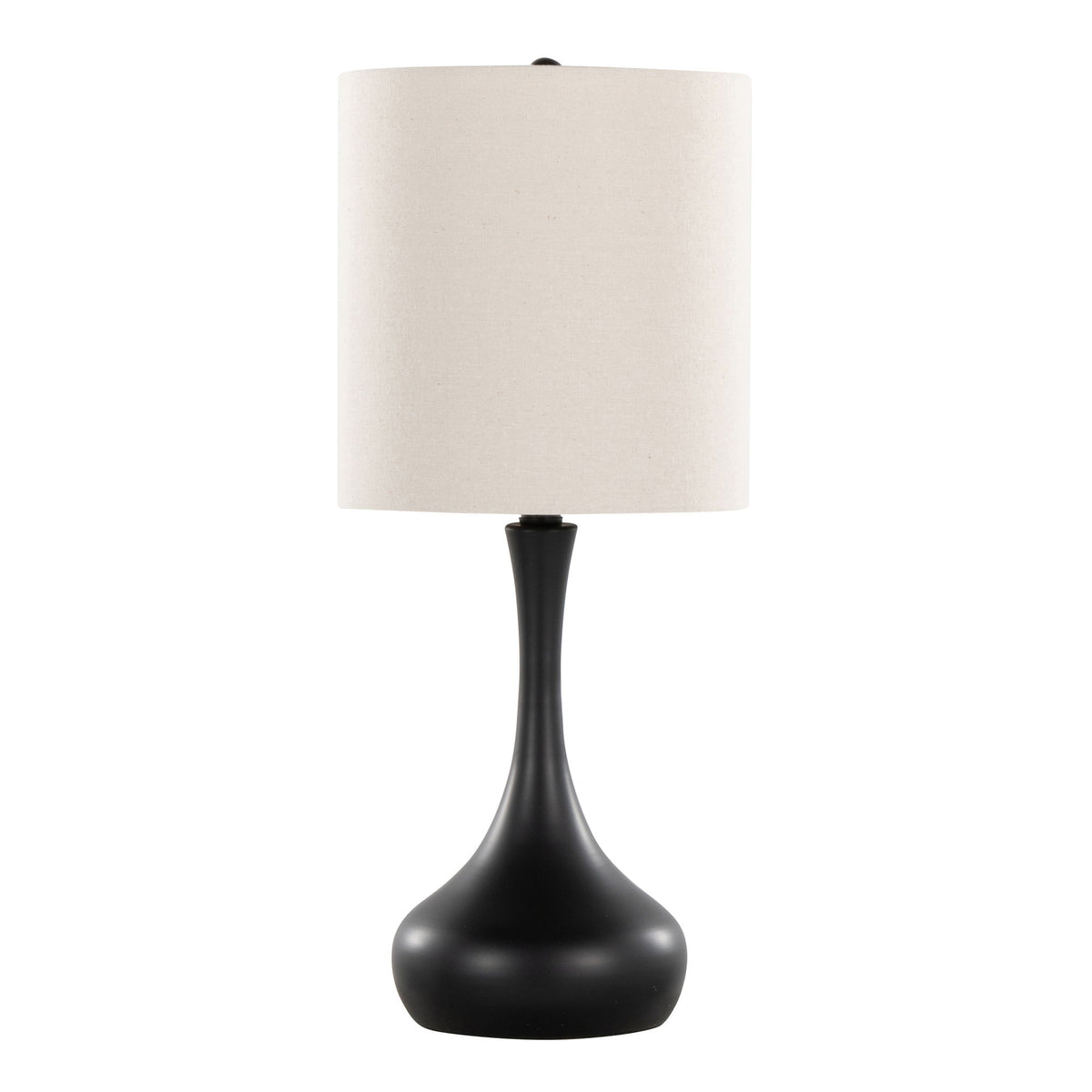 Genie - Contemporary Table Lamp (Set of 2) - Matte Black / Oatmeal - Ego Home Furniture