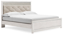 Load image into Gallery viewer, Altyra - King Panel Bed With Upholstered Headboard - White