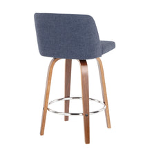 Load image into Gallery viewer, Toriano - Mid-Century Modern Fixed Height Counter Stool With Round Footrest (Set of 2)