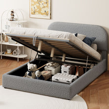 Load image into Gallery viewer, Upholstered Platform Bed With Hydraulic Storage System