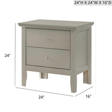 Load image into Gallery viewer, English Dovetailed Drawers Nightstand