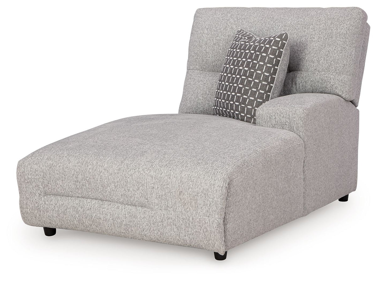 Acklen Place - Raf Power Reclining Back Chaise - Pewter