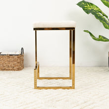 Load image into Gallery viewer, Joel - Mid Century Modern Luxury Upholstered Stool