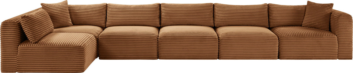 Shaggy - Fabric 6 Piece Modular Sectional