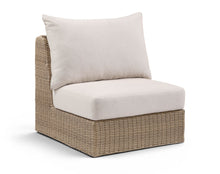 Load image into Gallery viewer, Seacrest - Olefin Water Resistant Fabric And Wicker Outdoor Patio Armless Chair
