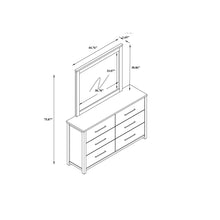 Load image into Gallery viewer, Avery - Mirror With Sleek Frame Large Scale Mirror For Dresser - Beige